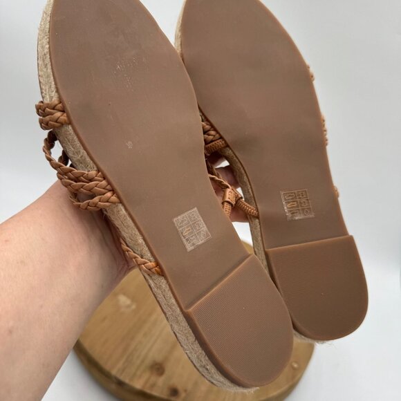 Madewell The Kathryn Espadrille Slide Sandal in Leather woman’s size 8 sandals n - Picture 6 of 12